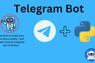 do custom telegram bot, chatbot in python