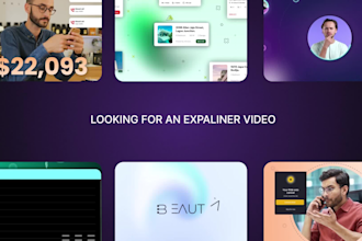 create software explainer video, saas demo, ui animation and 2d animation video