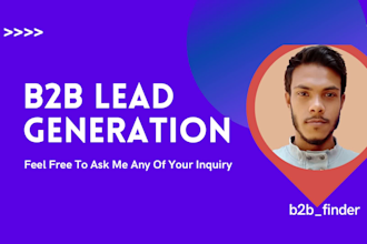 find business email lead generation targeted linkedin leads and data entry