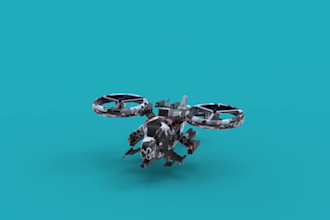 blueprint 3d modeling, 2d drawing and  assemble animations