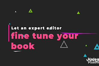 expertly proofread, copy edit and line edit your manuscript