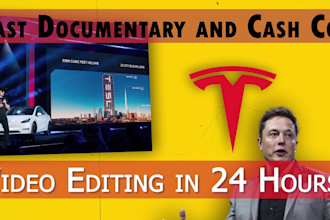 edit faceless cash cow and documentary videos in 24 hours