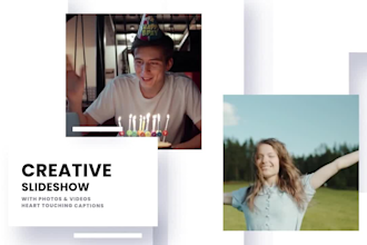 create an animated slideshow with photos and videos