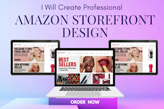 set professional amazon storefront design or amazon brand store