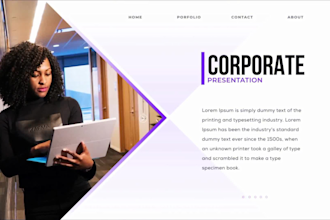 create corporate, commercial presentation video