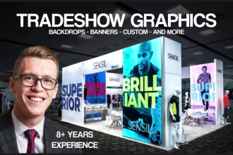 design trade show graphics, booth design, banner