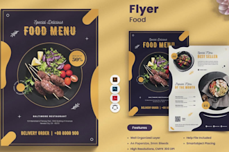 design cafe menu, restaurant food catalogue, food card, flyer menu price list
