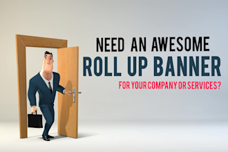 design a roll up banner