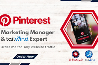be your pinterest marketing manager and tailwind expert