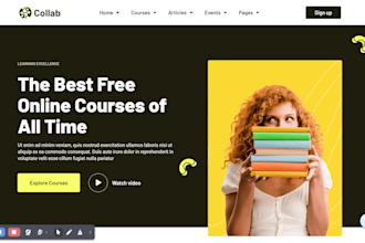create an online school platform or website on wordpress