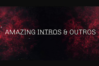 do video intro for youtube,gaming,promo video and logo