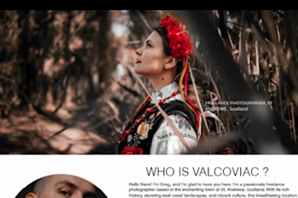 design photography website personal portfolio website photographer website