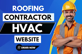 build contractor, construction, hvac, cleaning, plumbing solar roofing website