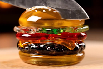 make relaxing crystal food cutting asmr videos with sounds