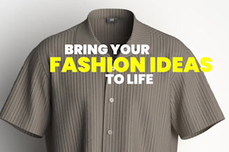 create realistic 3d fashion garment in clo3d
