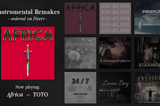 produce an instrumental remake, soundalike or cover of any song