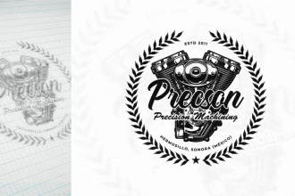 design custom vintage, retro, emblem and badge logo