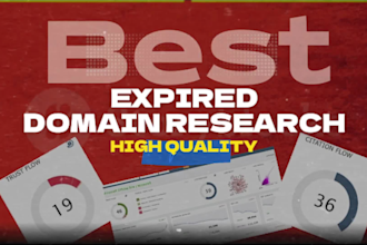 research best 3 expired domain in 2 hrs