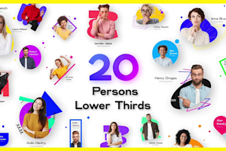 create eye catching lower thirds animation within 24 hours
