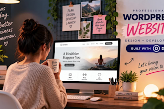 design and develop a professional wordpress website with divi