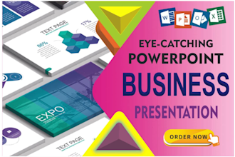 design attractive business powerpoint presentation or ppt templates