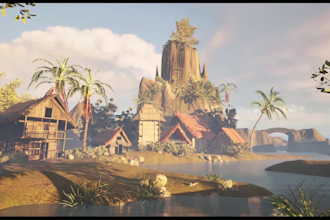 do 3d game environment ,terrain level design,3d realistic and stylized world,map