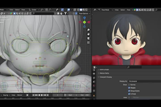 create 3d models for animation, games or vrchat