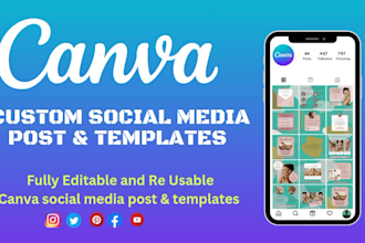 canva social media post design