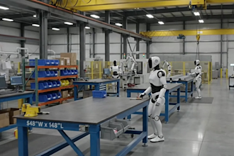 create 3d industrial animation, factory process, robotic and manufacturing video