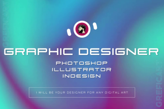 be your graphic designer for adobe photoshop, illustrator work