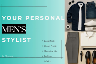 be your personal fashion stylist and fashion advisor for men