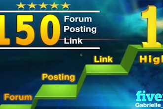 do 150 high quality forum posting link backlink