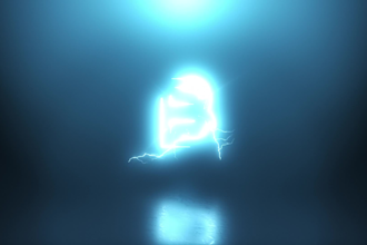 do powerful 3d electric lightning modern logo reveal