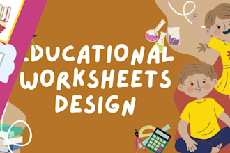 design custom educational worksheets for students