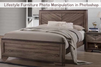 do lifestyle furniture photo manipulation in photoshop