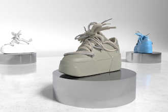 create 3d wearable sneakers ready for manufacture with cgi animation