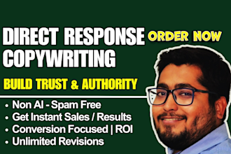 write landing page copy, website content, sales content and sales copy