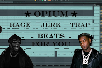 make rage, jerk, supertrap beats for you, my opium friend
