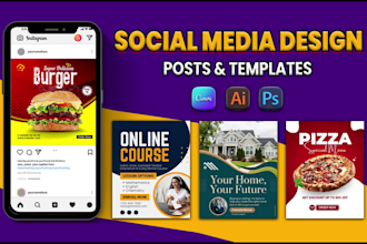 design editable canva templates for social media posts