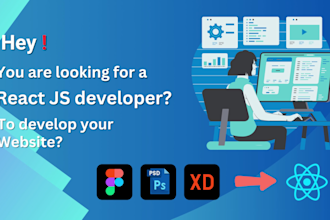 do PSD to react, figma to react, or next, web development
