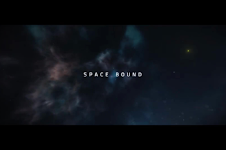 create a cinematic space bound titles animation