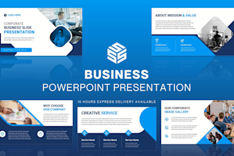 create modern business powerpoint presentation design