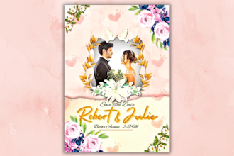 design amazing birthday, wedding, party, custom invitation cards