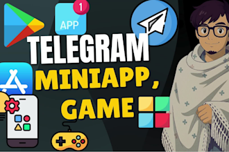 create telegram miniapp , webapp , telegram game