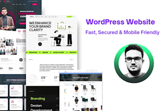 design fast wordpress elementor pro site, mobile ready, SEO, woocommerce store