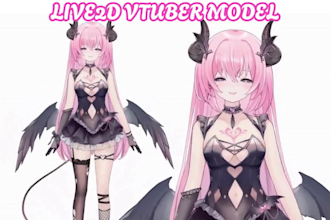 design and rig pro live2d vtuber model anime 3d vtuber model live2d rigging
