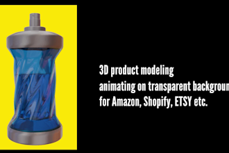 create 3d animation of your product for amazon, shopify or etsy stores