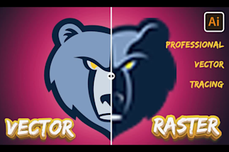 create pixel perfect manual vector tracing vectorize logo high quality vector
