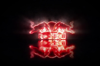 create neon energy logo animation