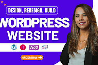 build, redesign, rebuild, clone wordpress website or wordpress elementor website